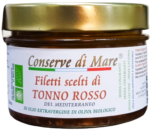 Filetti DI TONNO ROSSO in olio Extravergine di Oliva Biologico 8 x 200g
