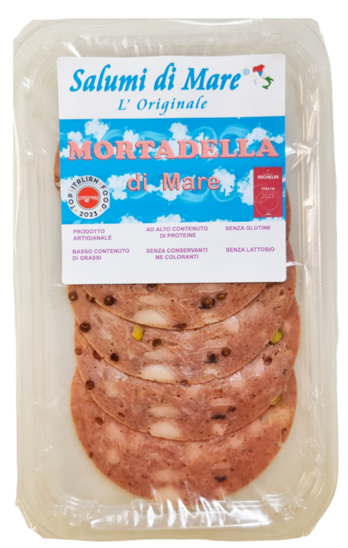 Sliced sea mortadella 6 x 50gr