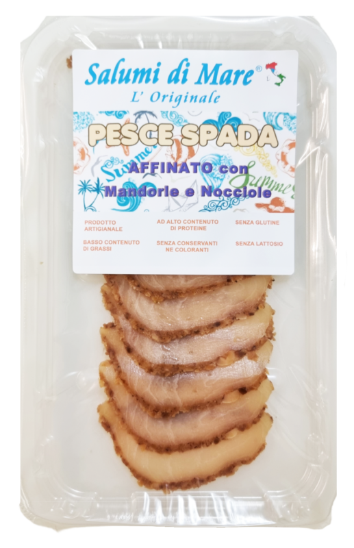 Sliced swordfish matured with almonds and hazelnuts 6 x 50g