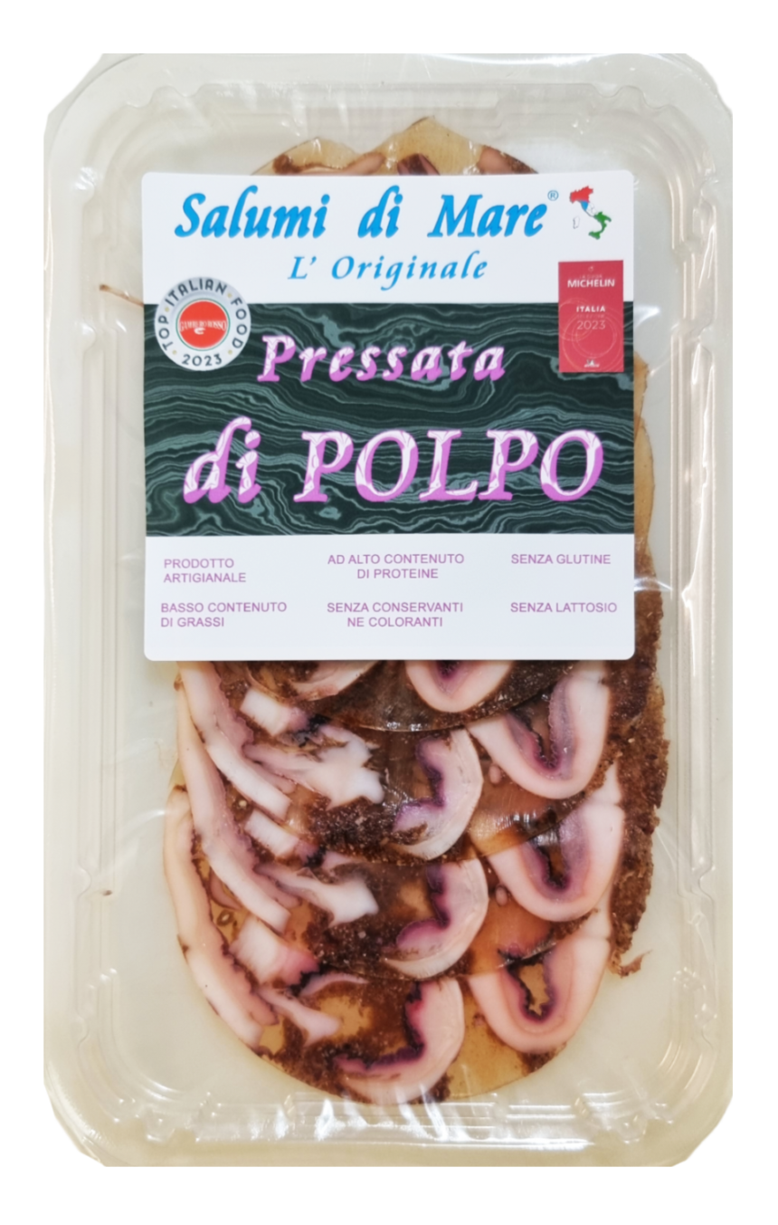 Soppressata di Polpo Affettata 6 x 50gr Salumi di Mare L’originale